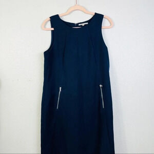 GAP‎ Navy Blue Sleeveless Sheath Dress Size Small Tall